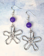Purple Daisies Earrings